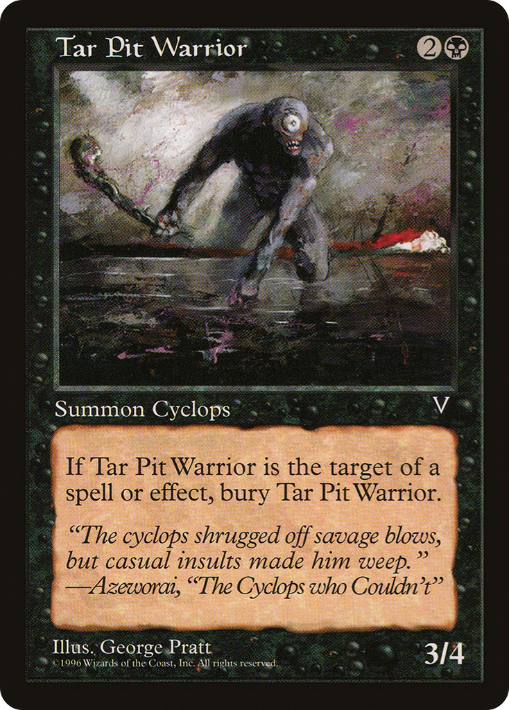 Magic: The Gathering - Tar Pit Warrior - Visions