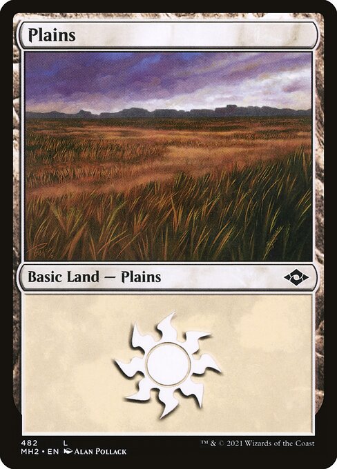 Magic the Gathering - Plains #482 Foil - Modern Horizons 2