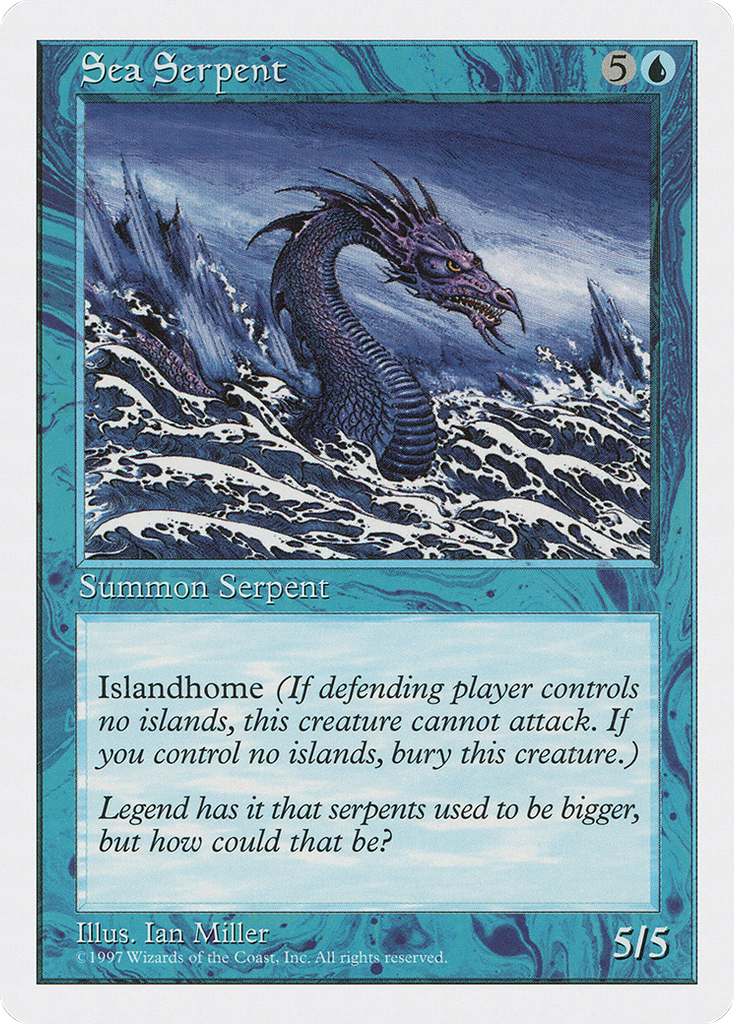 Magic: The Gathering - Sea Serpent - Fifth Edition