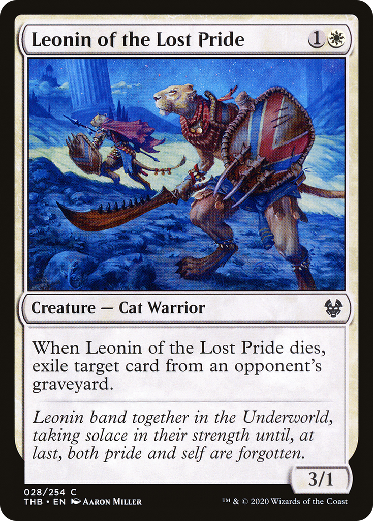 Magic: The Gathering - Leonin of the Lost Pride - Theros Beyond Death