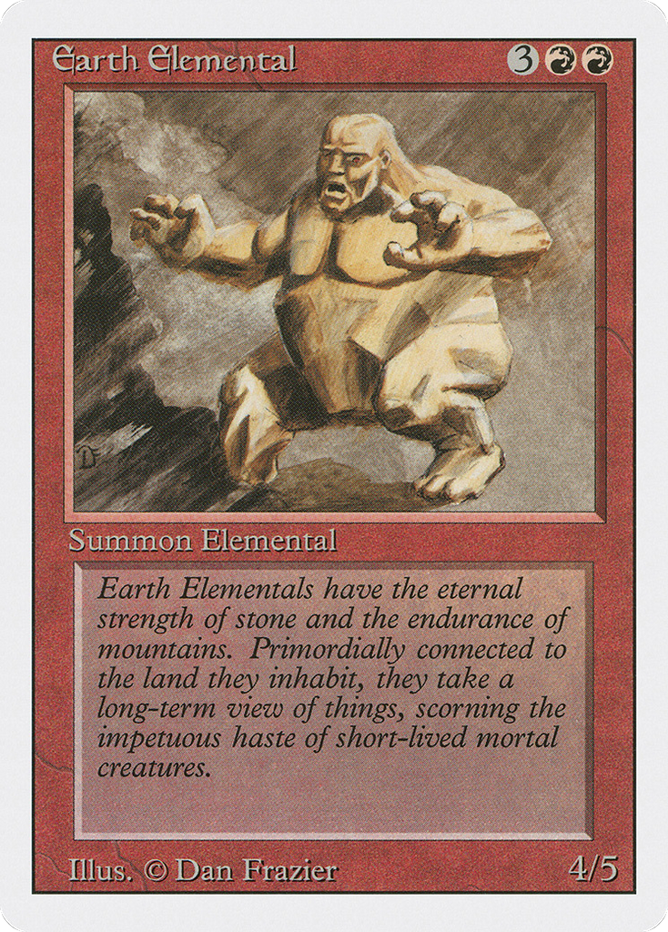 Magic: The Gathering - Earth Elemental - Revised Edition