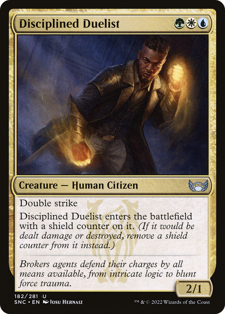 Magic: The Gathering - Disciplined Duelist Foil - Streets of New Capenna