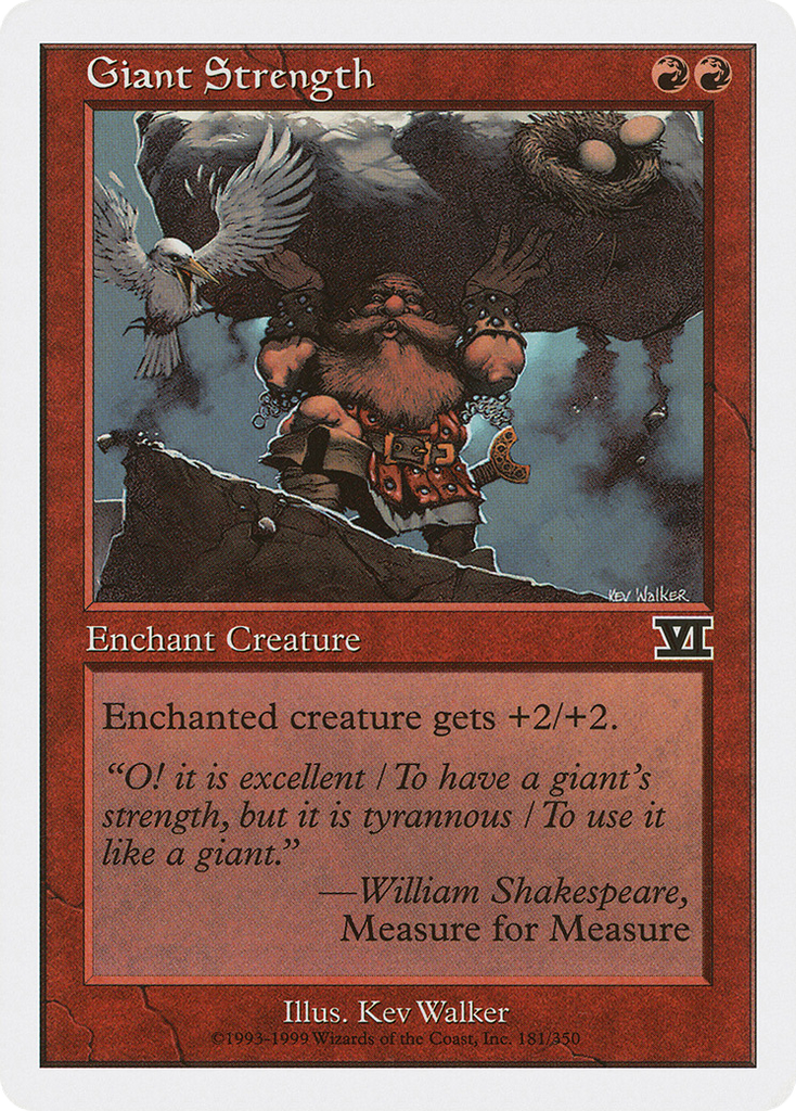 Magic: The Gathering - Giant Strength - Classic Sixth Edition