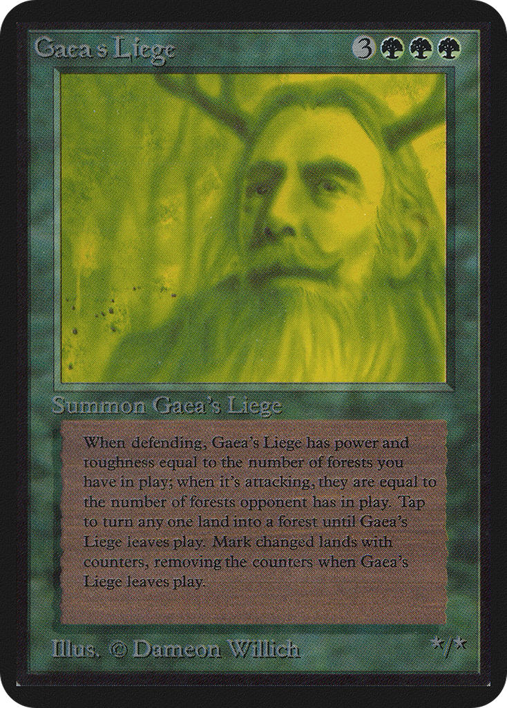 Magic: The Gathering - Gaea's Liege - Limited Edition Alpha