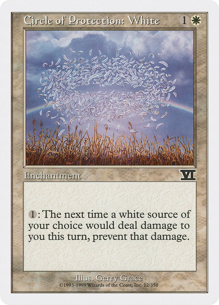 Magic: The Gathering - Circle of Protection: White - Classic Sixth Edition
