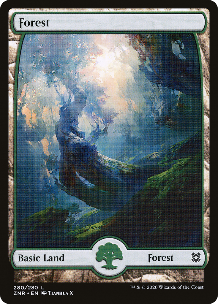 Magic: The Gathering - Forest #280 Foil - Zendikar Rising