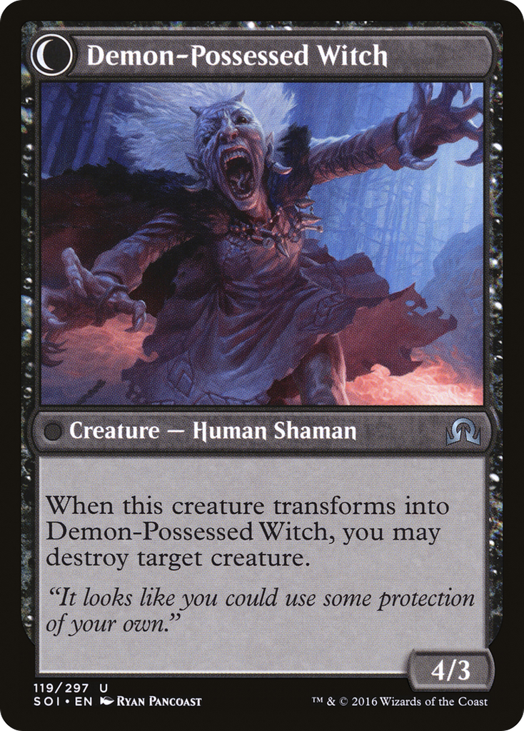 Magic: The Gathering - Kindly Stranger // Demon-Possessed Witch - Shadows over Innistrad