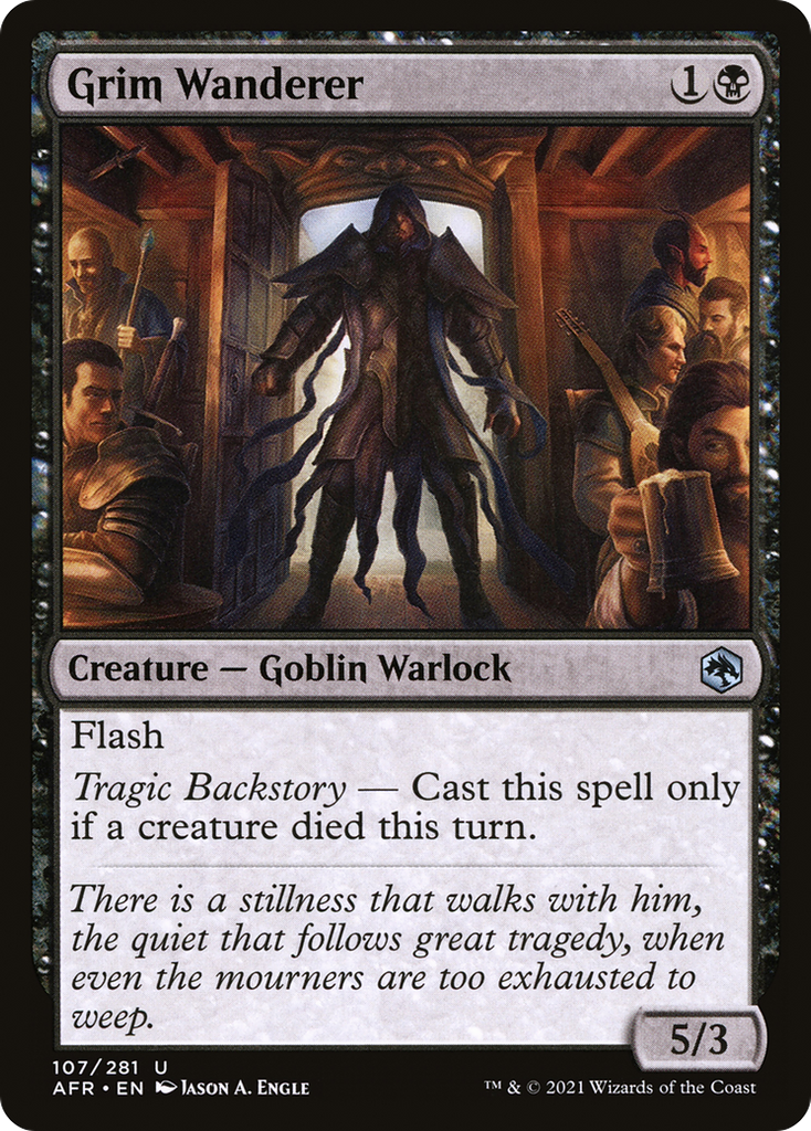 Magic: The Gathering - Grim Wanderer Foil - Adventures in the Forgotten Realms