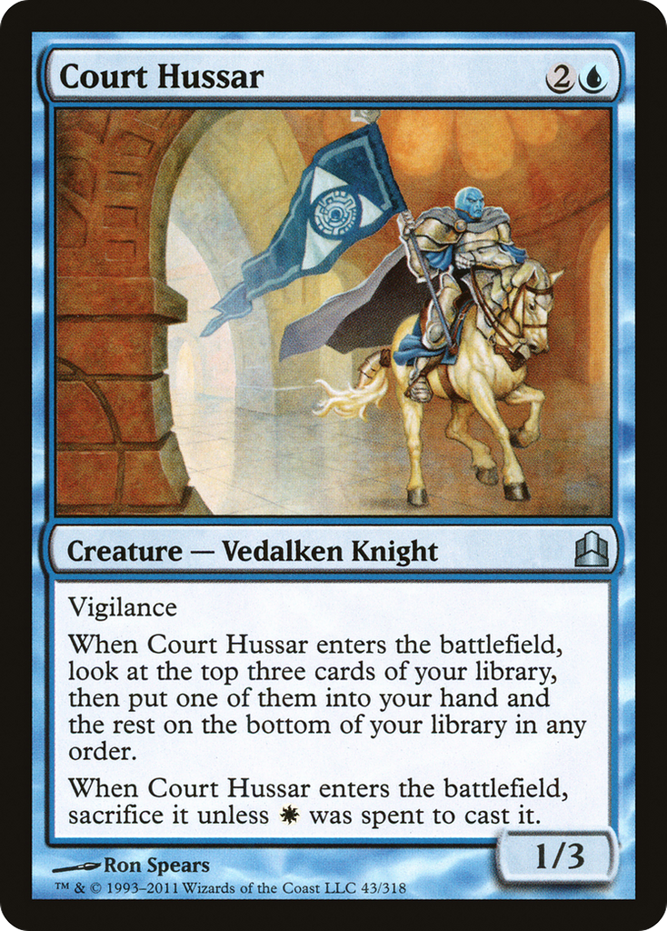 Magic: The Gathering - Court Hussar - Commander 2011