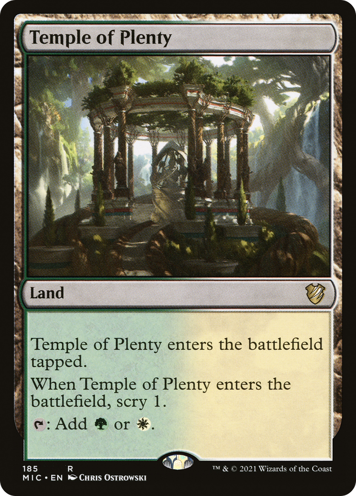 Magic: The Gathering - Temple of Plenty - Midnight Hunt Commander