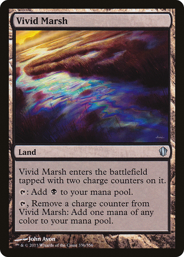 Magic: The Gathering - Vivid Marsh - Commander 2013