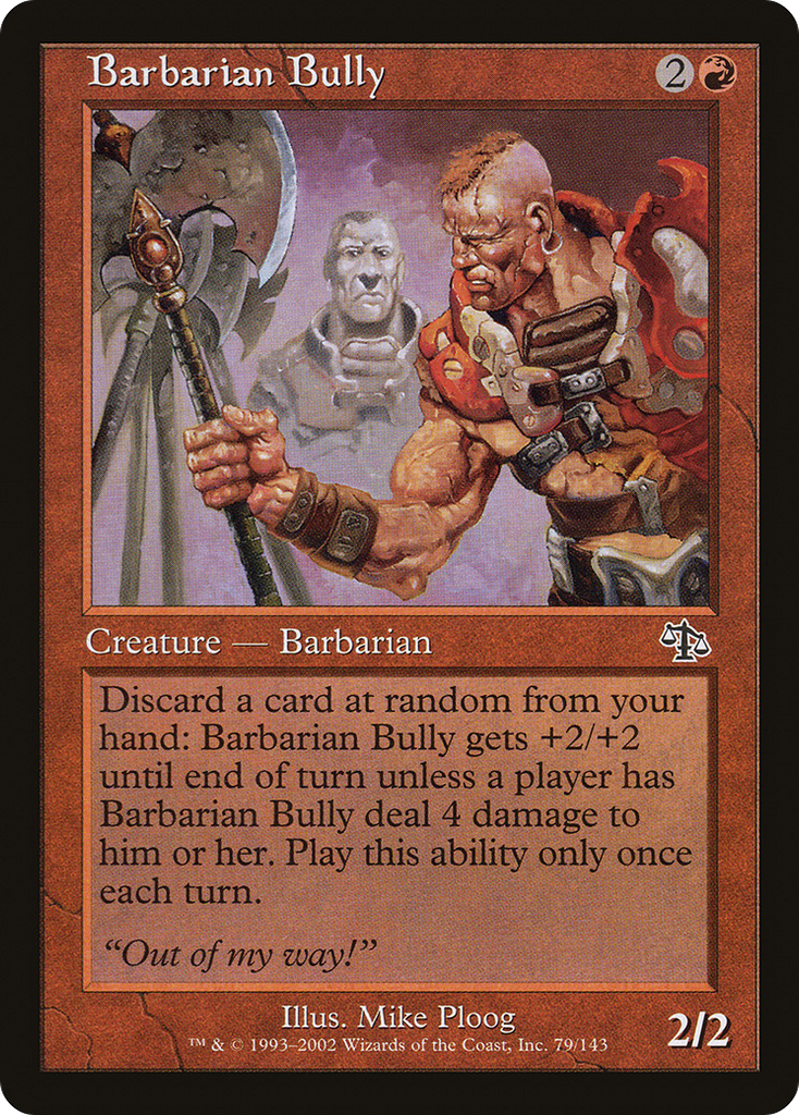 Magic: The Gathering - Barbarian Bully - Judgment