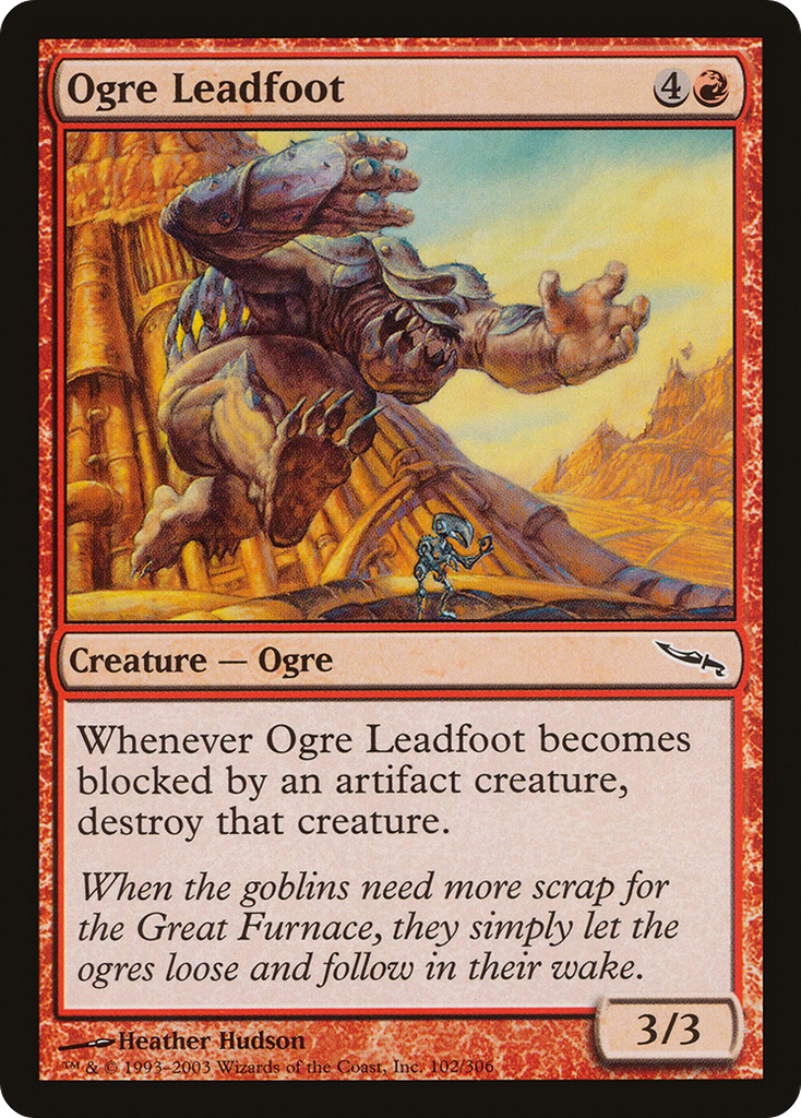 Magic: The Gathering - Ogre Leadfoot - Mirrodin