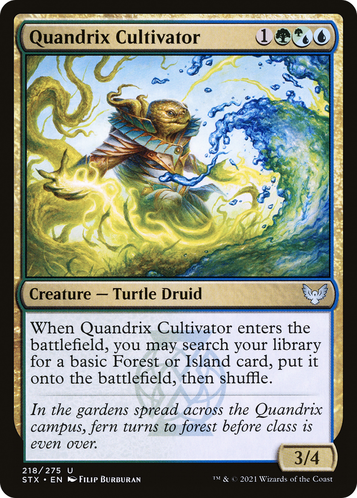 Magic: The Gathering - Quandrix Cultivator Foil - Strixhaven: School of Mages