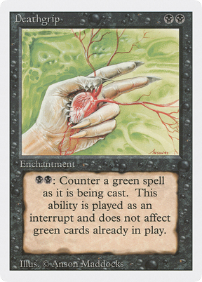 Magic: The Gathering - Deathgrip - Revised Edition