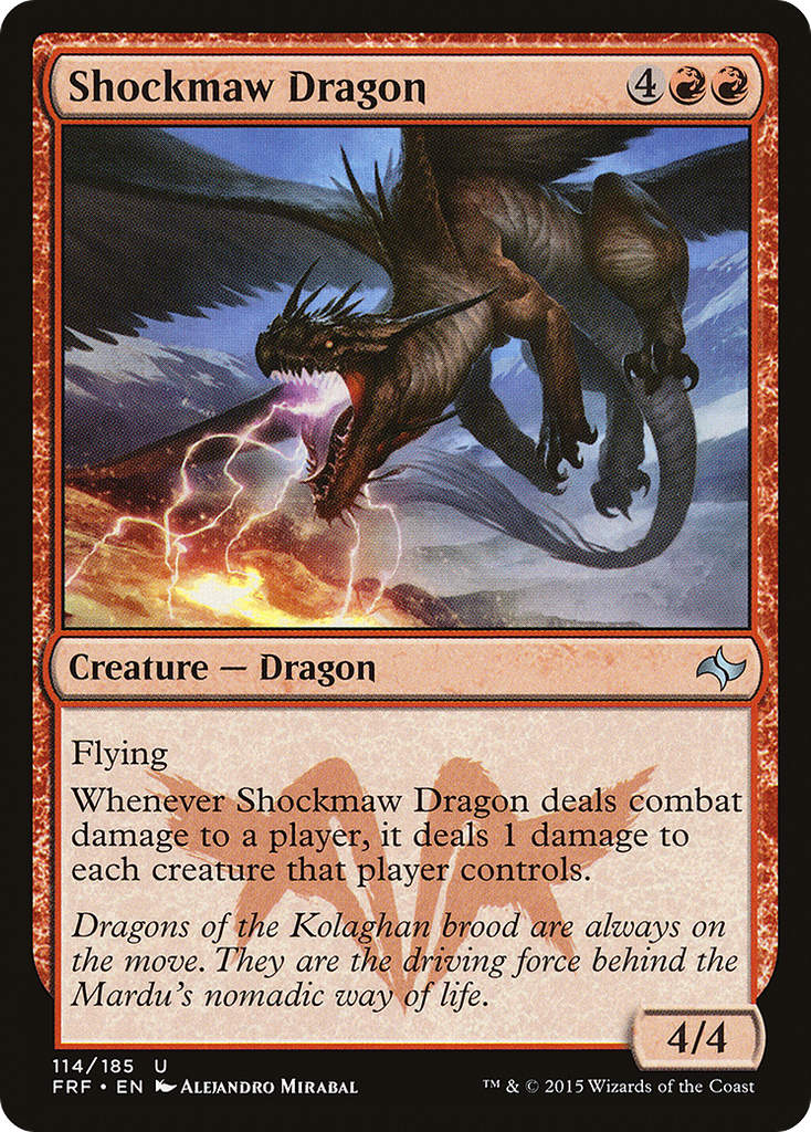 Magic: The Gathering - Shockmaw Dragon - Fate Reforged