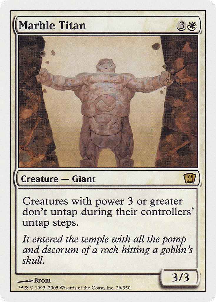 Magic: The Gathering - Marble Titan - Ninth Edition