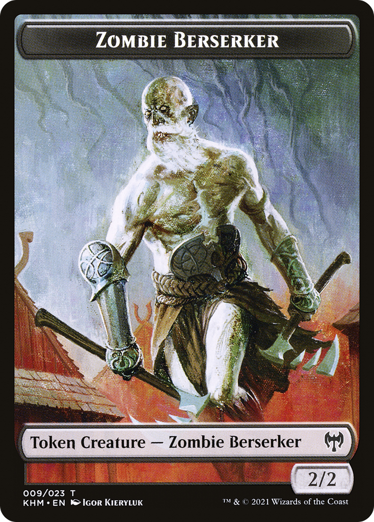 Magic: The Gathering - Zombie Berserker Token - Kaldheim Tokens