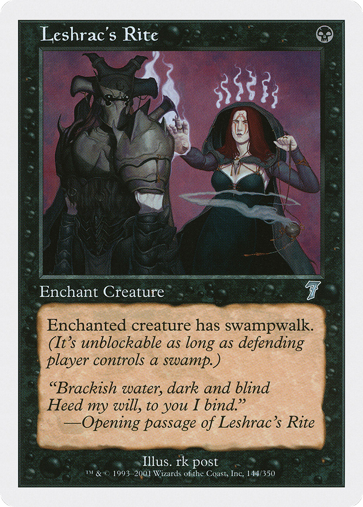 Magic: The Gathering - Leshrac's Rite - Seventh Edition