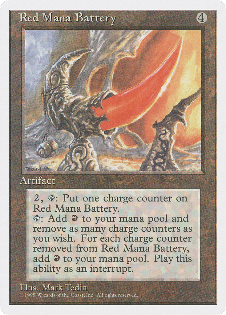 Magic: The Gathering - Red Mana Battery - Fourth Edition