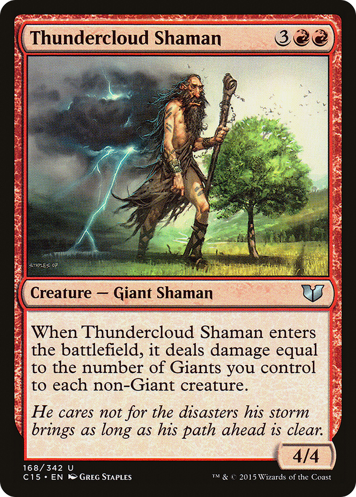 Magic: The Gathering - Thundercloud Shaman - Commander 2015