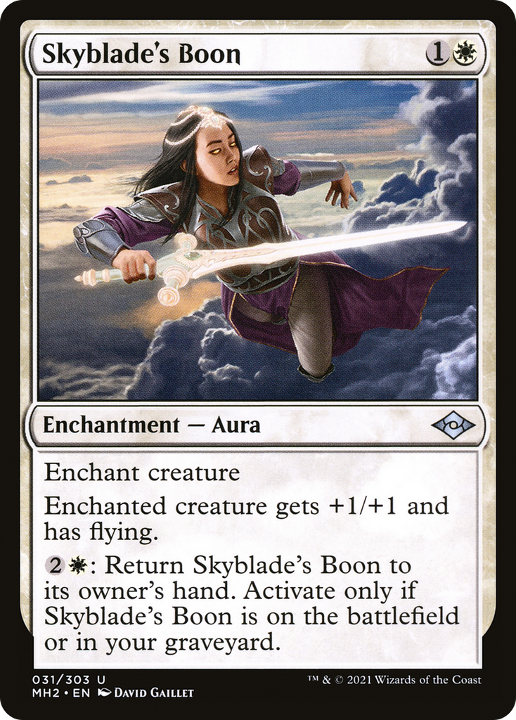 Magic: The Gathering - Skyblade's Boon Foil - Modern Horizons 2