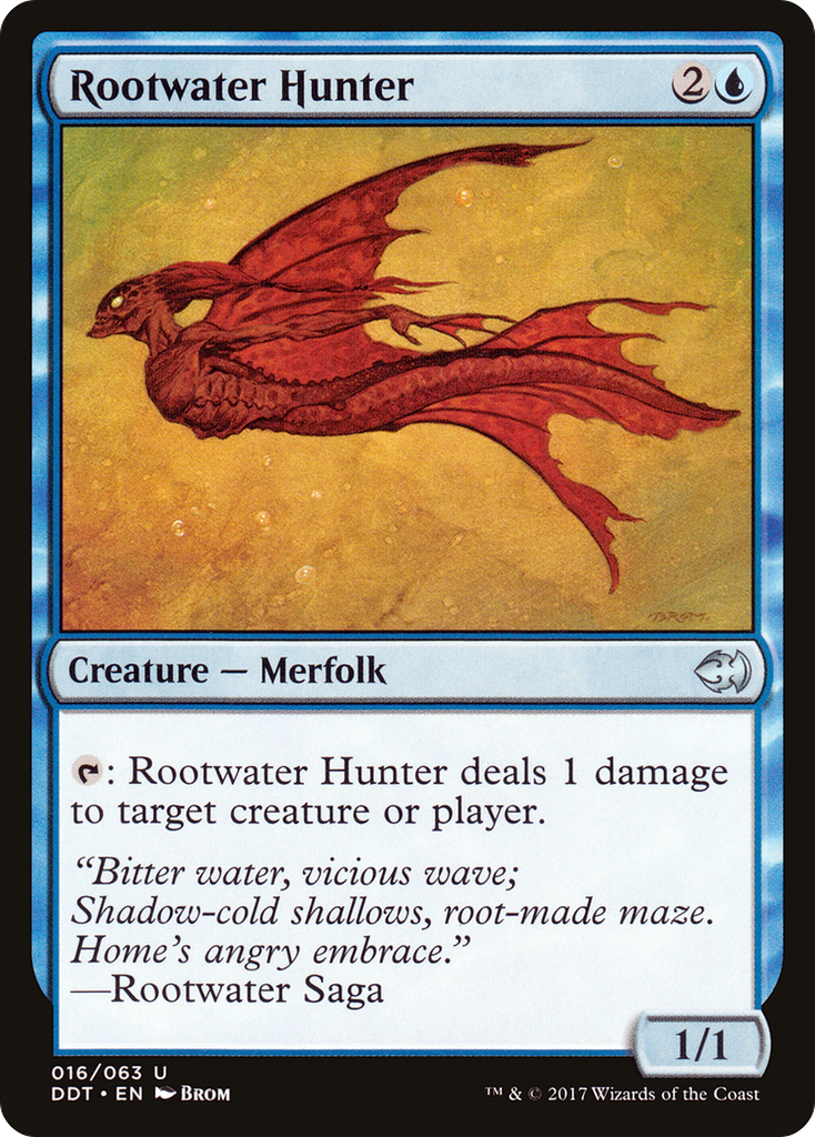 Magic: The Gathering - Rootwater Hunter - Duel Decks: Merfolk vs. Goblins