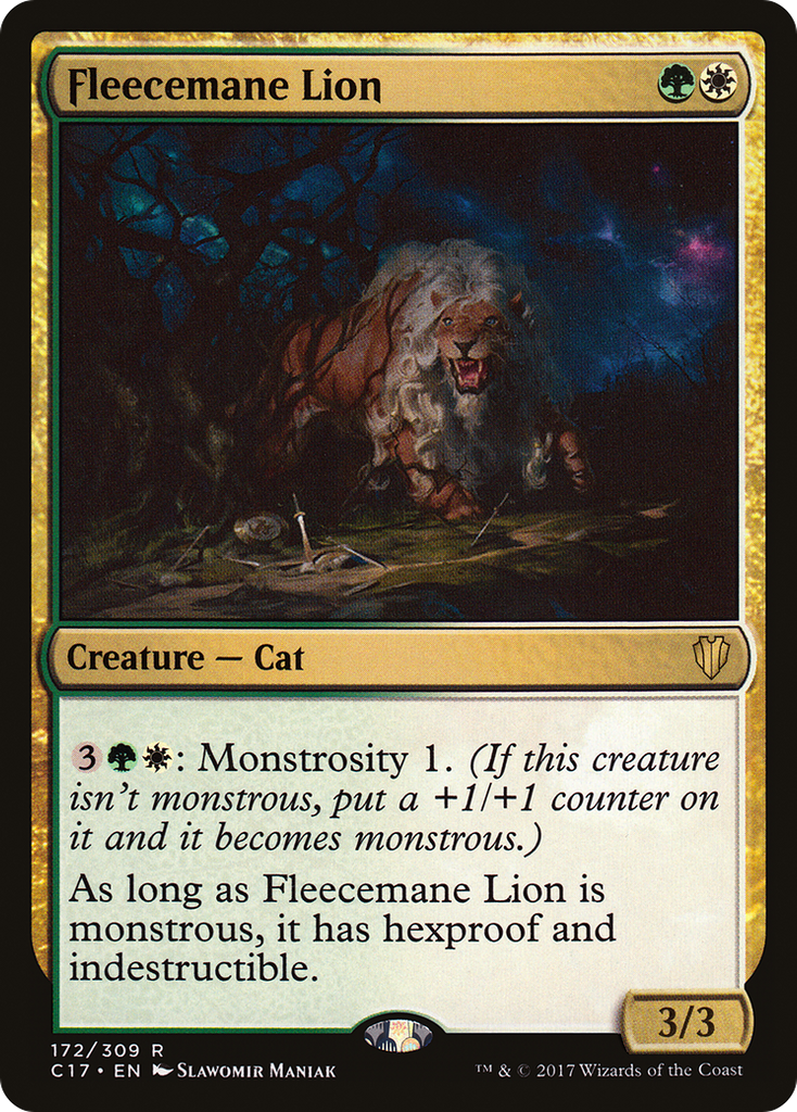 Magic: The Gathering - Fleecemane Lion - Commander 2017