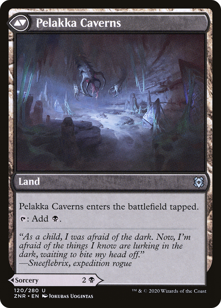 Magic: The Gathering - Pelakka Predation // Pelakka Caverns Foil - Zendikar Rising