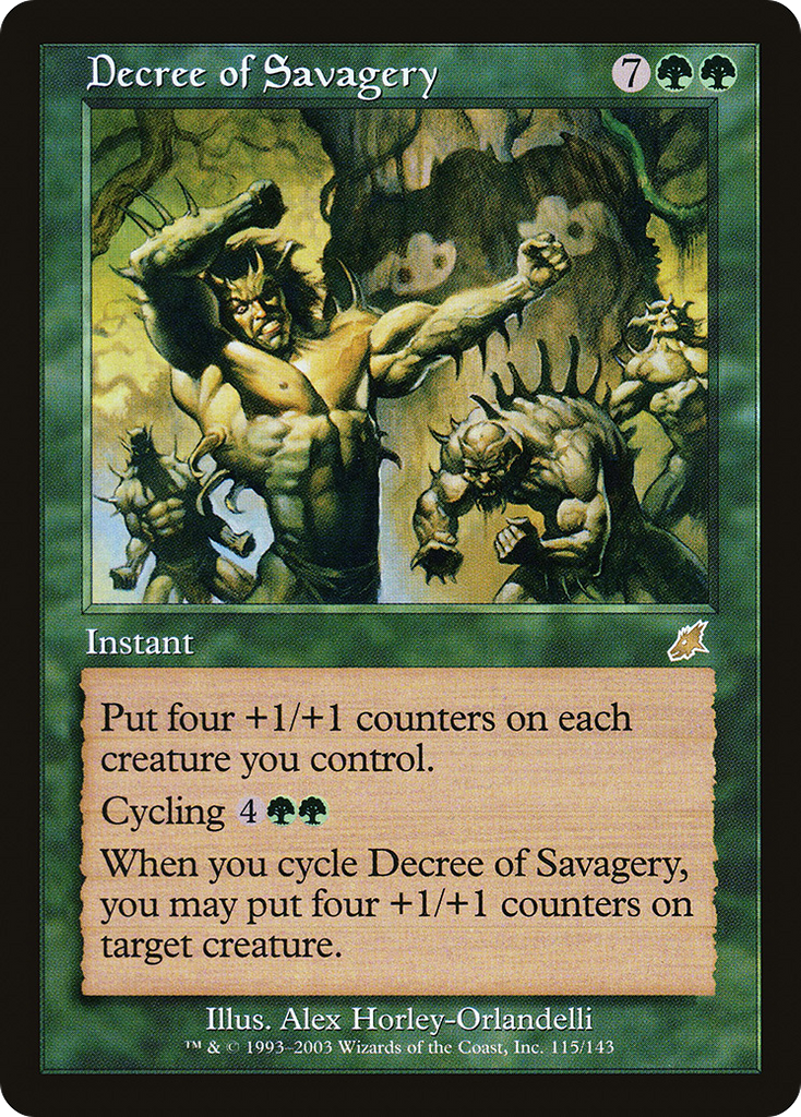 Magic: The Gathering - Decree of Savagery - Scourge