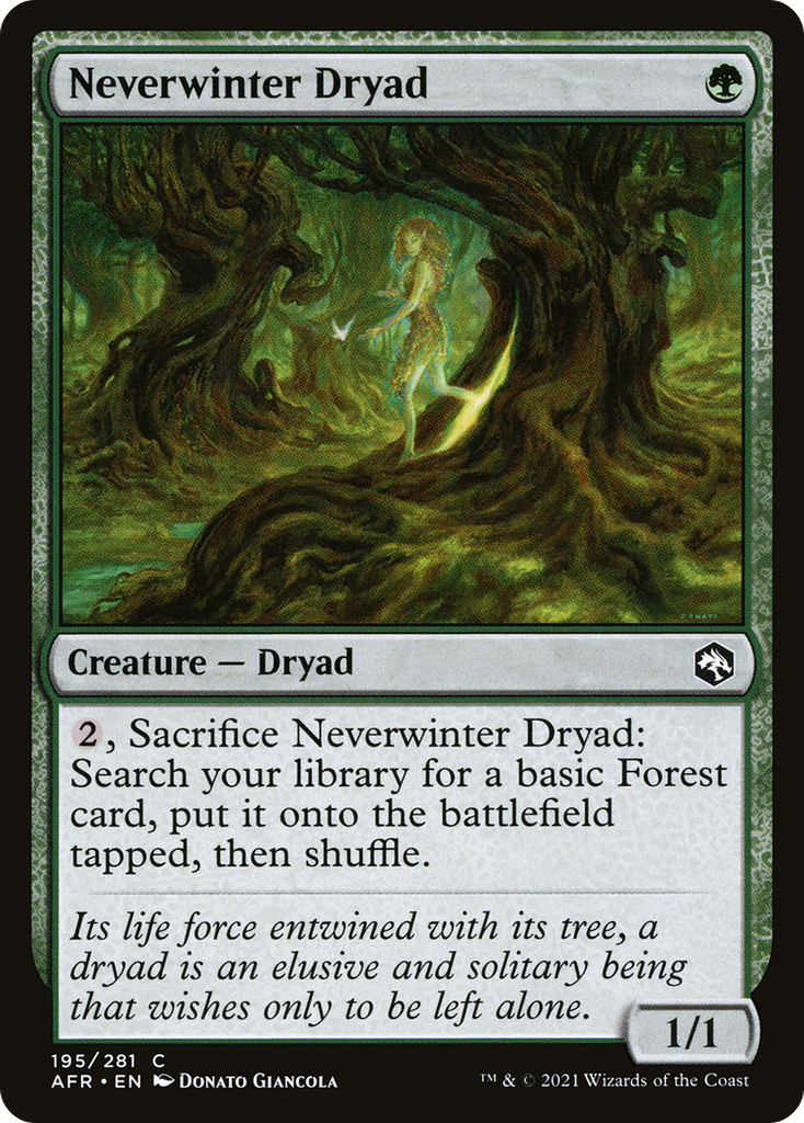 Magic: The Gathering - Neverwinter Dryad - Adventures in the Forgotten Realms