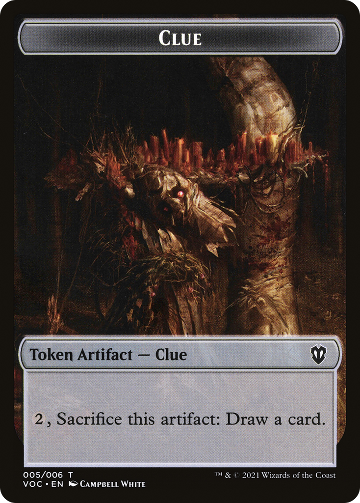 Magic: The Gathering - Clue Token - Crimson Vow Commander Tokens