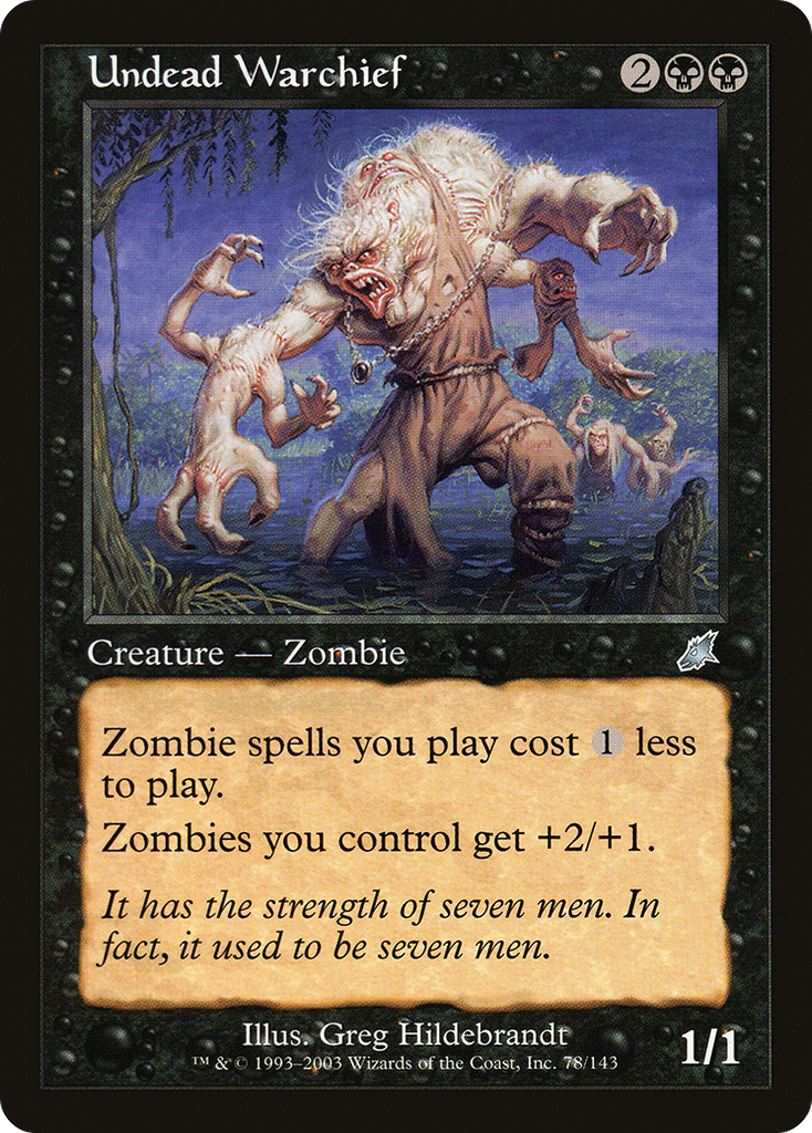 Magic: The Gathering - Undead Warchief - Scourge