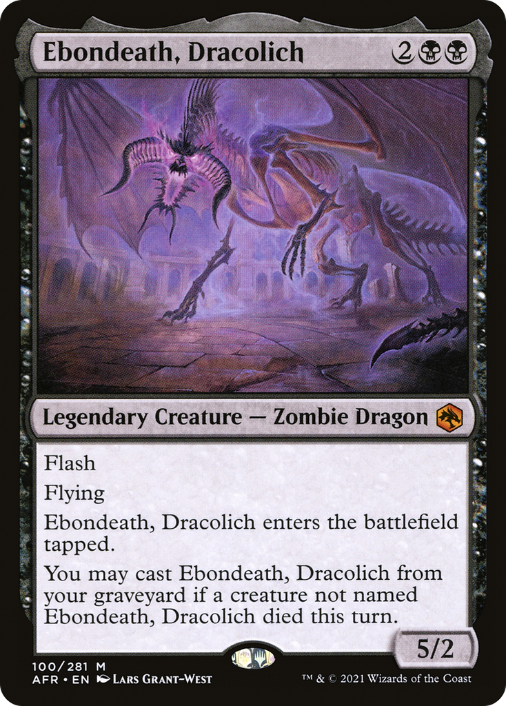 Magic: The Gathering - Ebondeath, Dracolich - Adventures in the Forgotten Realms