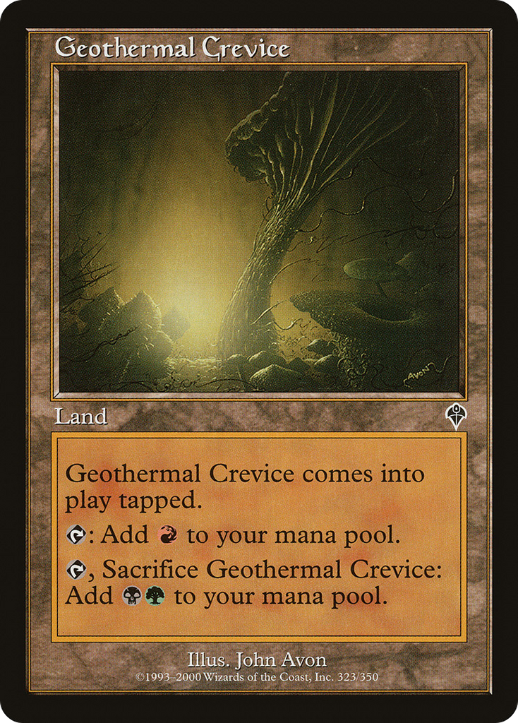 Magic: The Gathering - Geothermal Crevice - Invasion