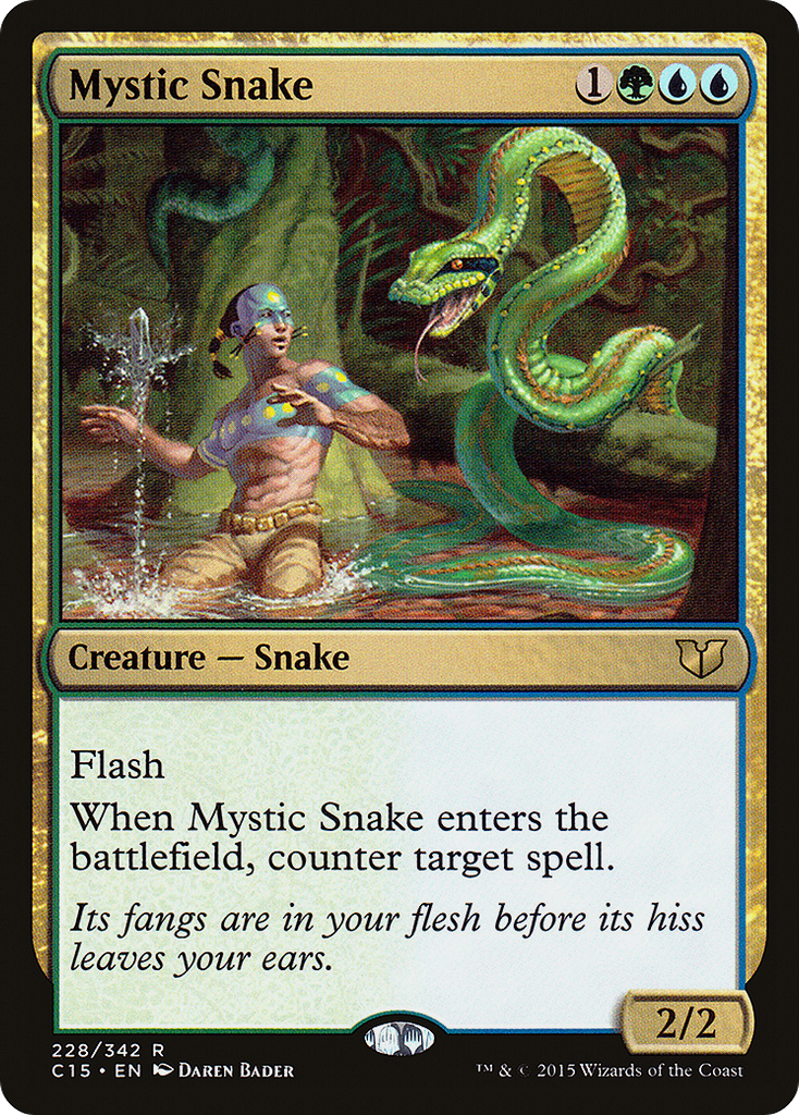 Magic: The Gathering - Mystic Snake - Commander 2015