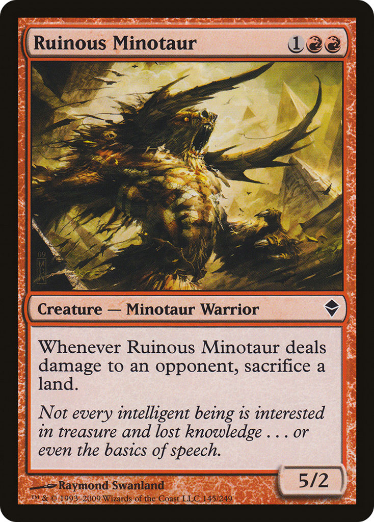 Magic: The Gathering - Ruinous Minotaur - Zendikar