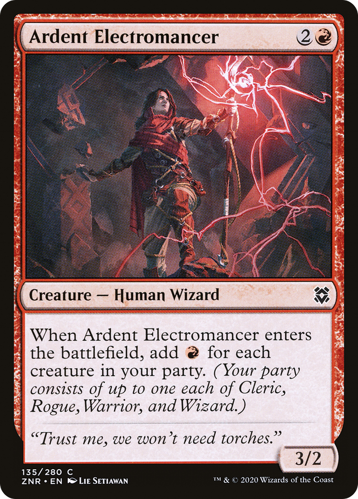 Magic: The Gathering - Ardent Electromancer Foil - Zendikar Rising