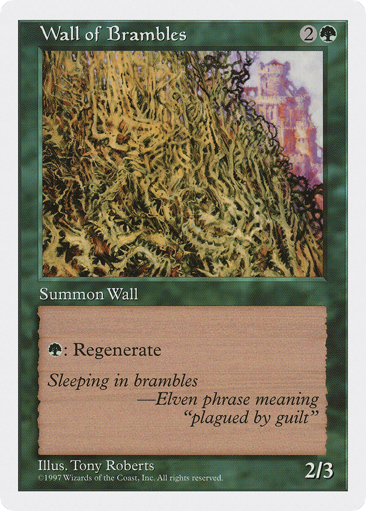 Magic: The Gathering - Wall of Brambles - Fifth Edition