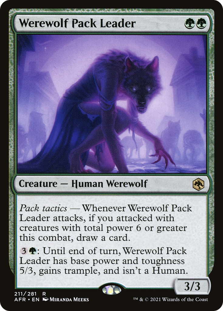 Magic: The Gathering - Werewolf Pack Leader - Adventures in the Forgotten Realms