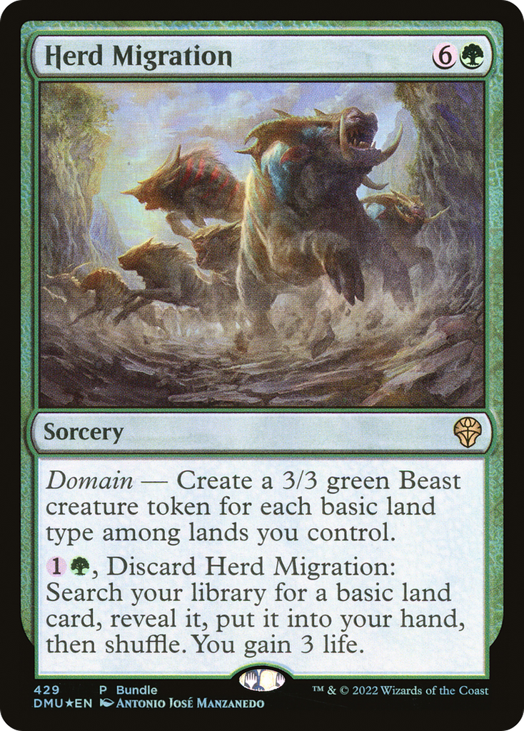 Magic: The Gathering - Herd Migration Foil - Dominaria United