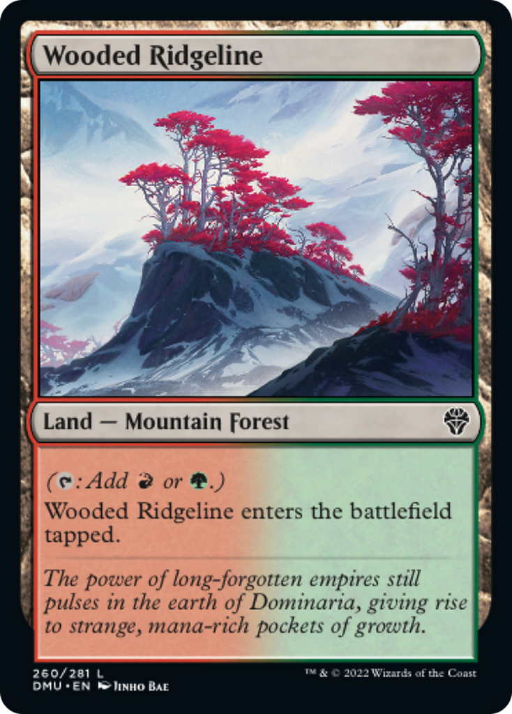 Magic: The Gathering - Wooded Ridgeline Foil - Dominaria United