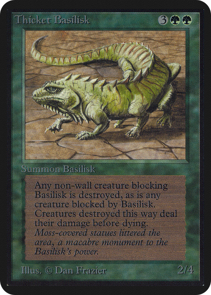 Magic: The Gathering - Thicket Basilisk - Limited Edition Alpha