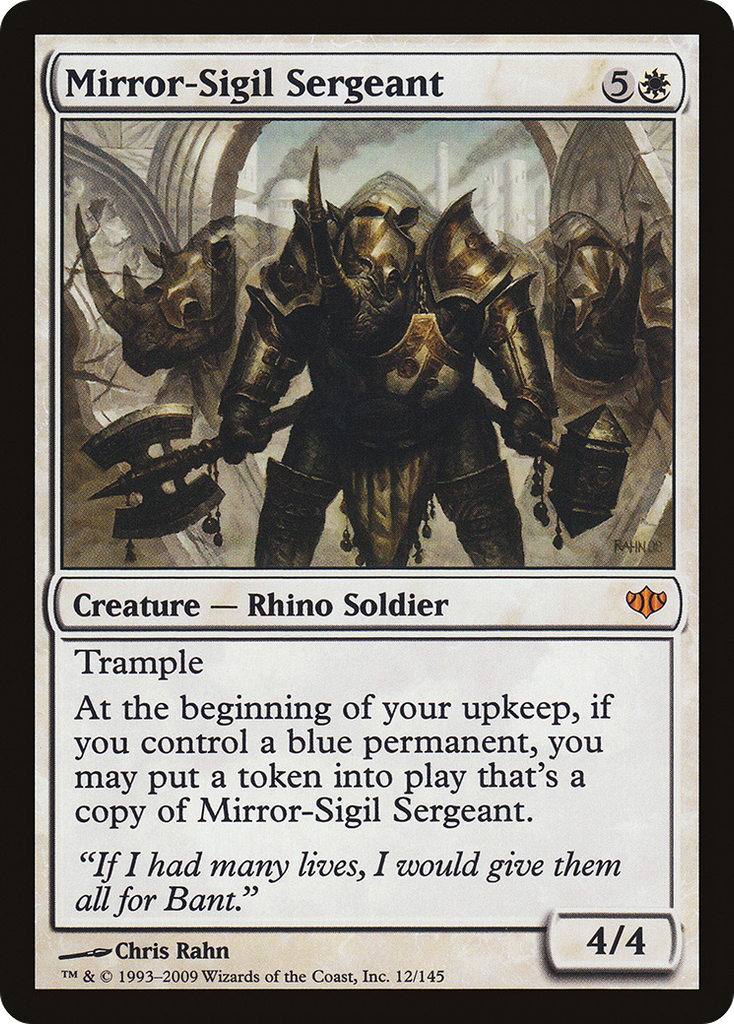 Magic: The Gathering - Mirror-Sigil Sergeant - Conflux
