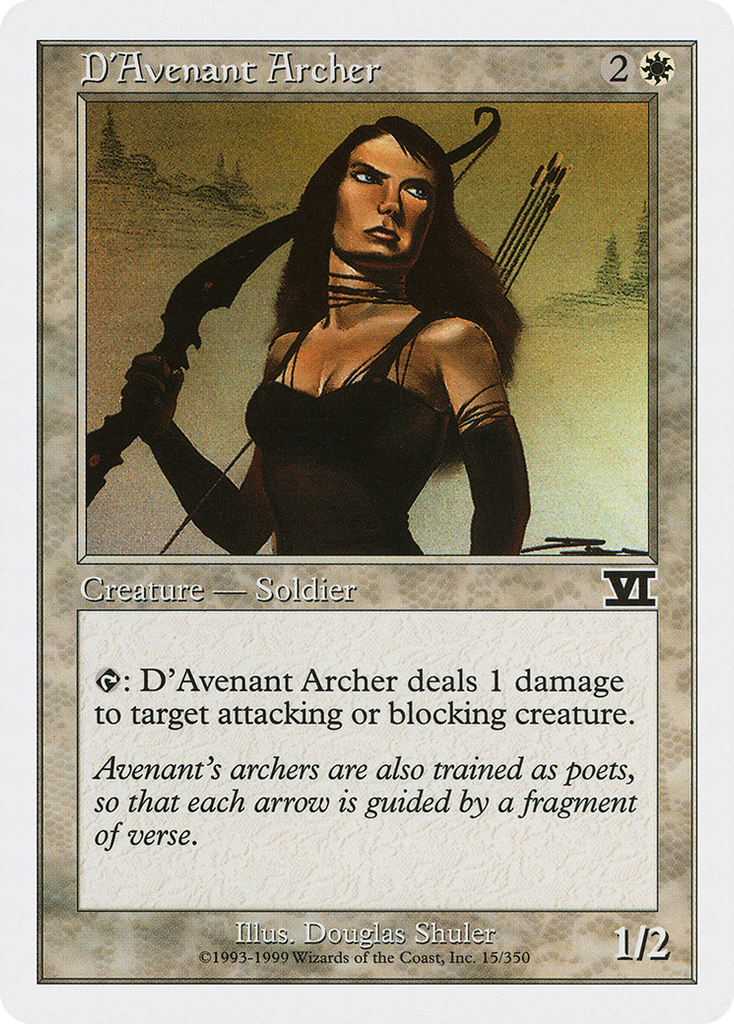 Magic: The Gathering - D'Avenant Archer - Classic Sixth Edition