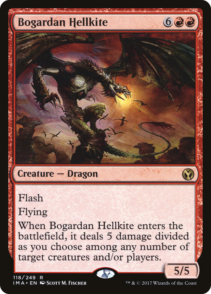 Magic: The Gathering - Bogardan Hellkite - Iconic Masters