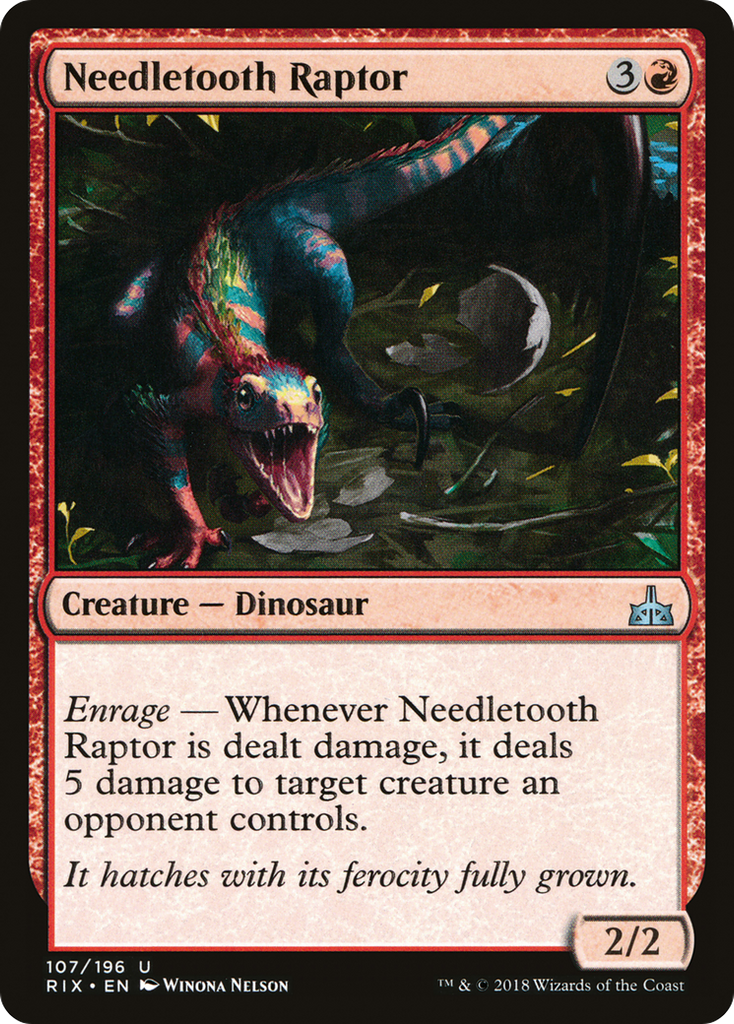 Magic: The Gathering - Needletooth Raptor - Rivals of Ixalan