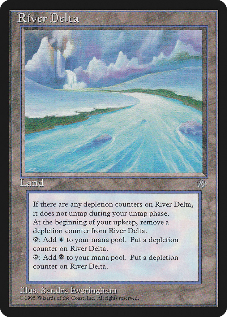 Magic: The Gathering - River Delta - Ice Age