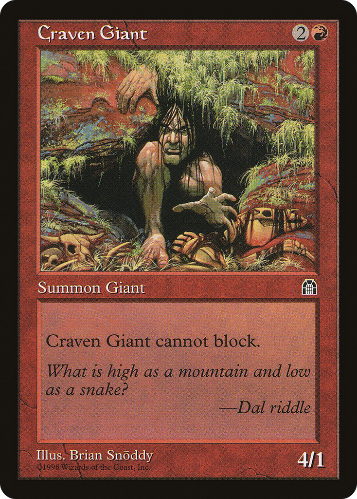 Magic: The Gathering - Craven Giant - Stronghold