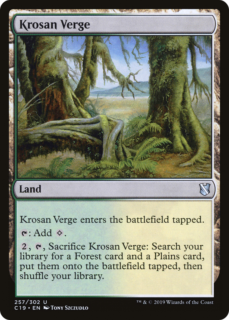 Magic: The Gathering - Krosan Verge - Commander 2019